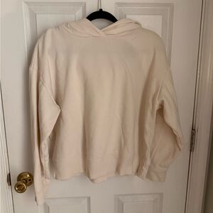 Target Cream Women's Cropped Hoodie